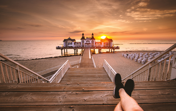 Seebrücke Sellin auf Rügen, Deutschland